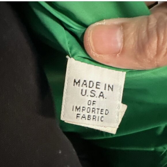 Anne Klein Vintage Emerald Green Zip Up Coat Size 4 - Picture 15 of 16